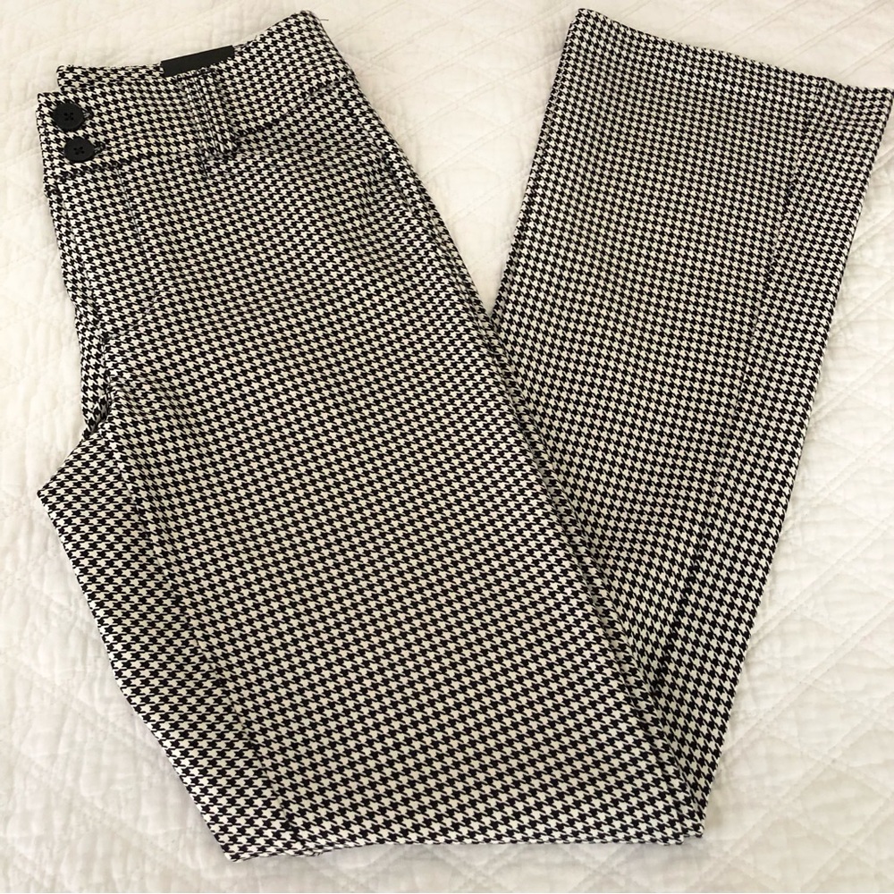Studio by Torrid Black and White Houndstooth Flare Pants